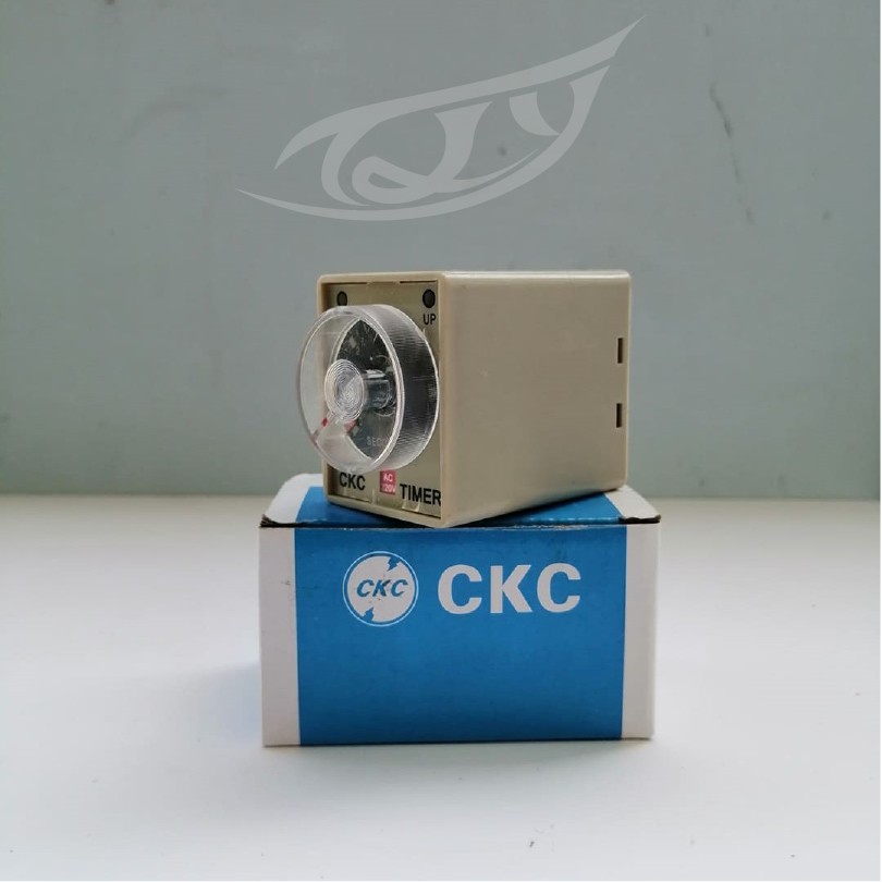 Rờ le thời gian timer CKC AH3-3 60min CÓ KÈM THEO ĐẾ.