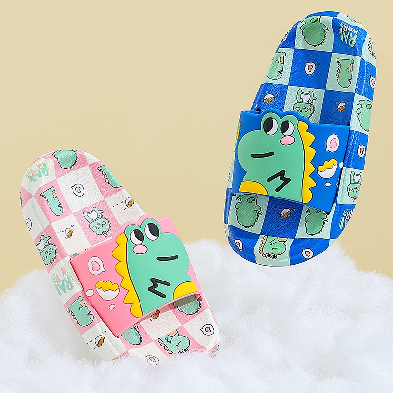 (TH14) Dép Cho Bé Họa Tiết Khủng Long Đáng Yêu