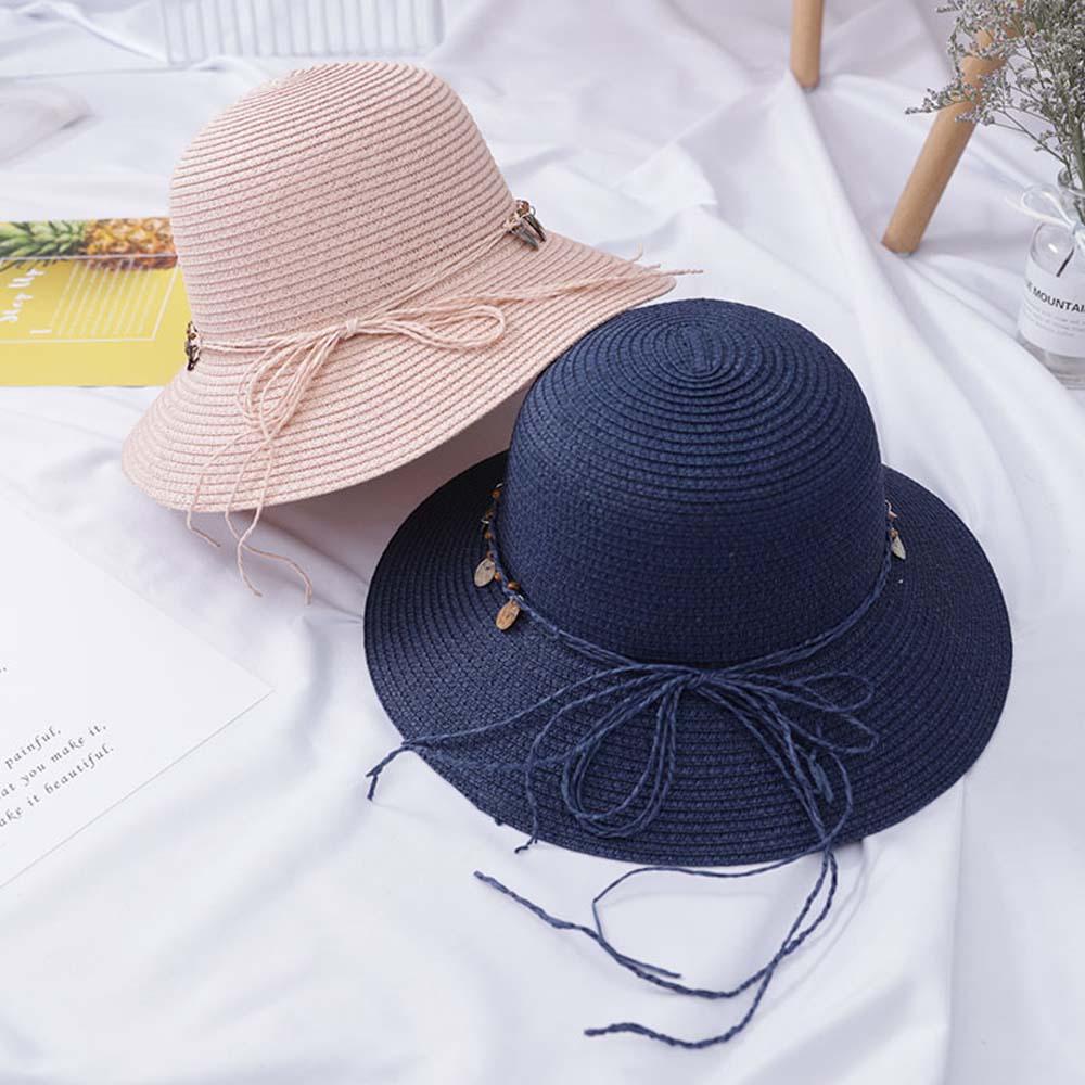 Nón Cói Rộng Vành Đính Kim Sa Lấp Lánh Thời Trang Mùa Hè