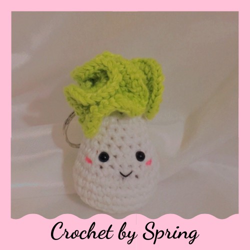 MÓC KHÓA LEN CỦ CÁI l crochetbyspring