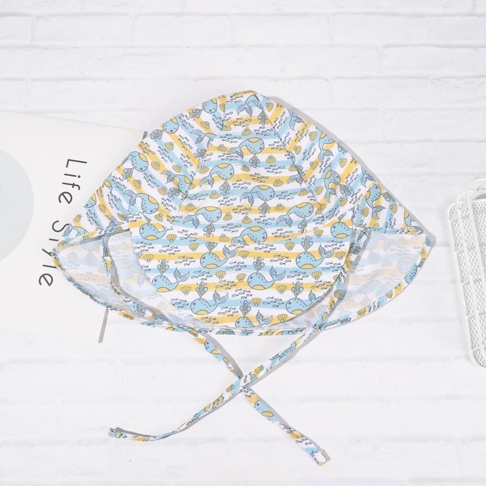 Mũ Cotton Thoáng Khí Nhanh Khô Họa Tiết Hoạt Hình Thời Trang Đi Biển Mùa Hè Cho Bé
