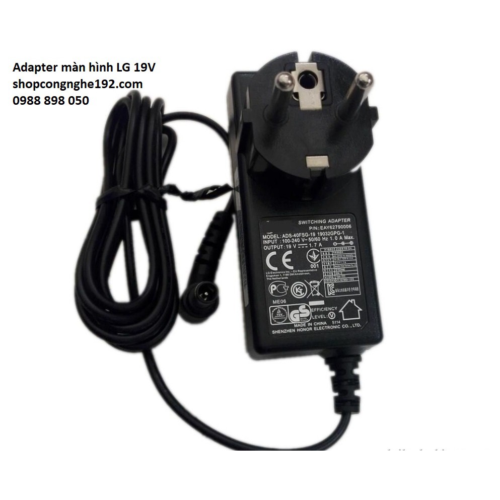 ADAPTER NGUỒN 19V 1.7A MÀN HÌNH MÁY TÍNH LG