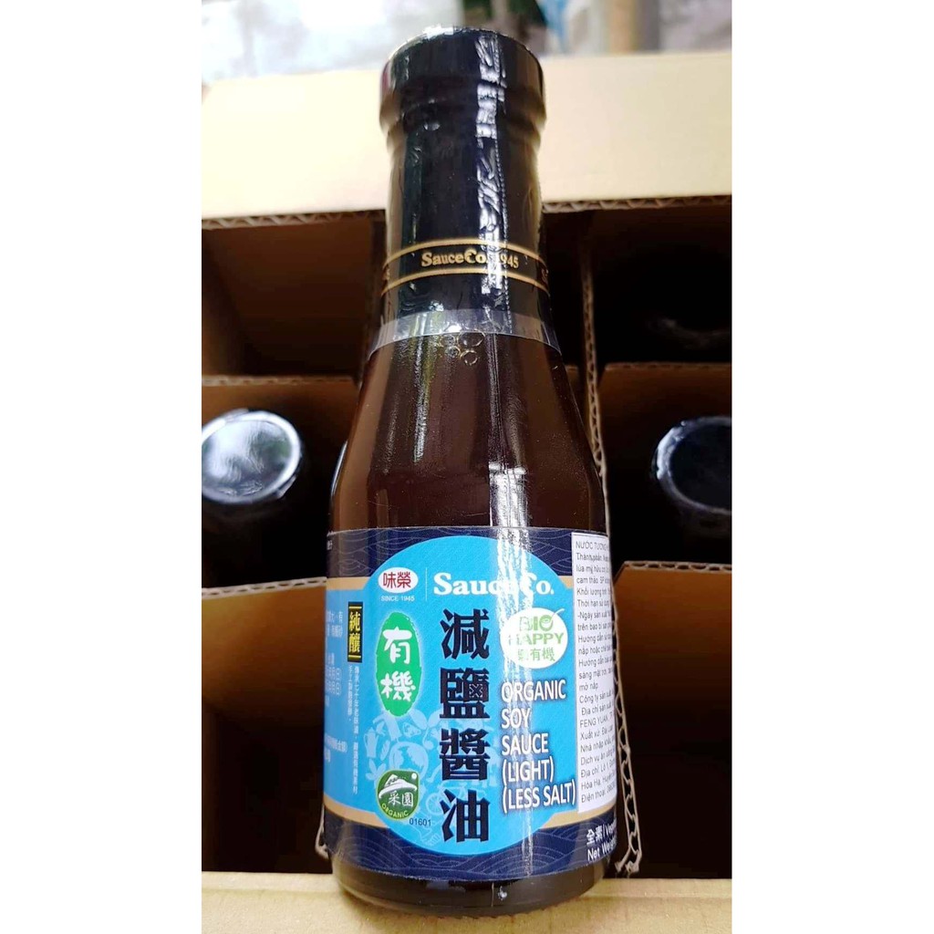 NƯỚC TƯƠNG HỮU CƠ ĐÀI LOAN ÍT MUỐI SIZE NHỎ 155ML