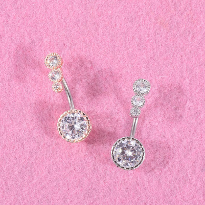 Khuyên Rốn Đính Đá Zircon Gợi Cảm Cho Nữ