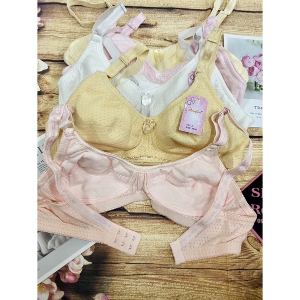 Áo ngực Thái không gọng thông hơi mè êm ái học sinh mẹ bầu bỉm sữa