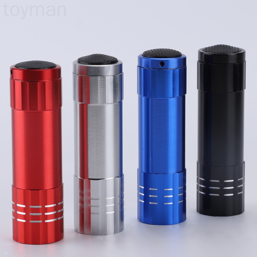 [Hàng mới về] Đèn pin UV 9 bóng Led sấy khô sơn móng tay nhanh chóng nhỏ gọn tiện lợi