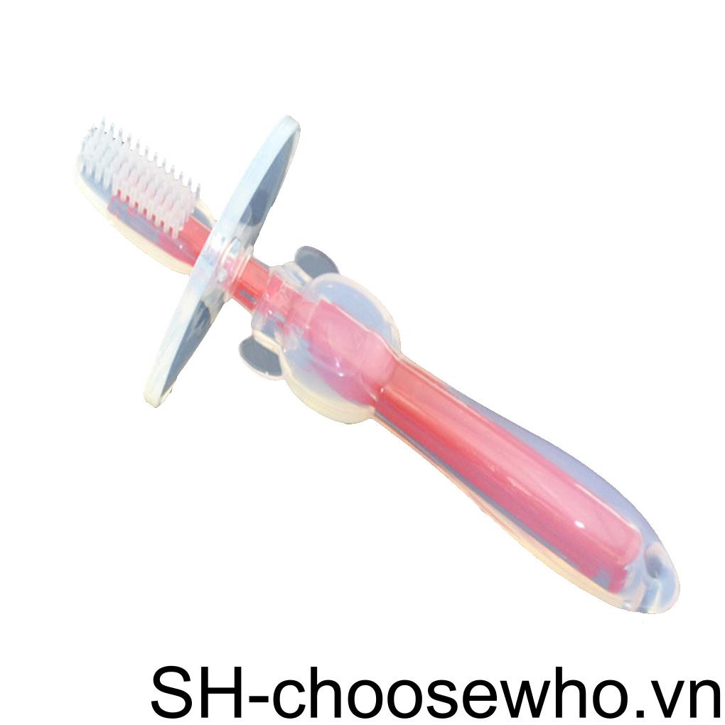 Bàn Chải Đánh Răng Bằng Silicon Mềm An Toàn Cho Bé Sơ Sinh