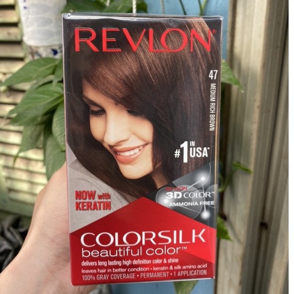 Thuốc nhuộm Revlon Color Silk Beautiful 3D Color số 47 nâu chocolate vừa