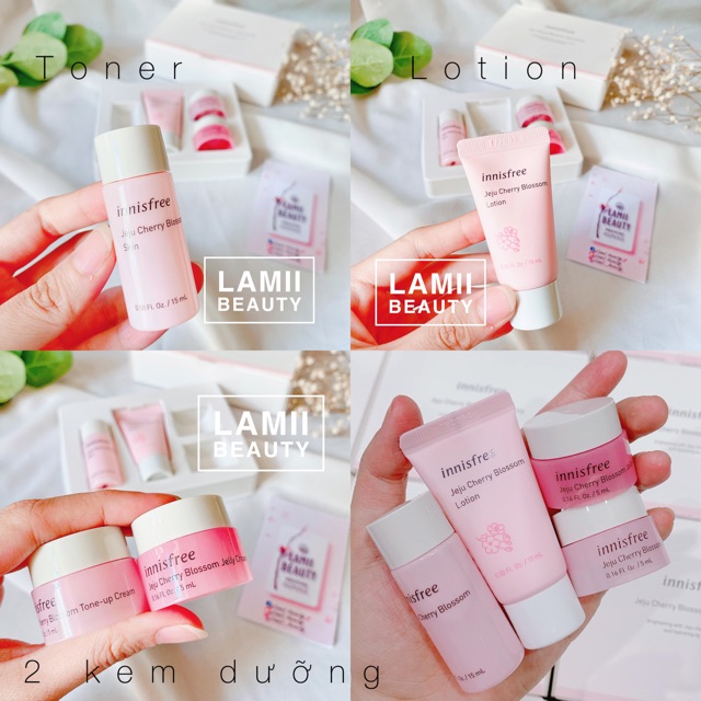 Set dưỡng sáng da INNISFREE JEJU CHERRY BLOSSOM SPECIAL KIT