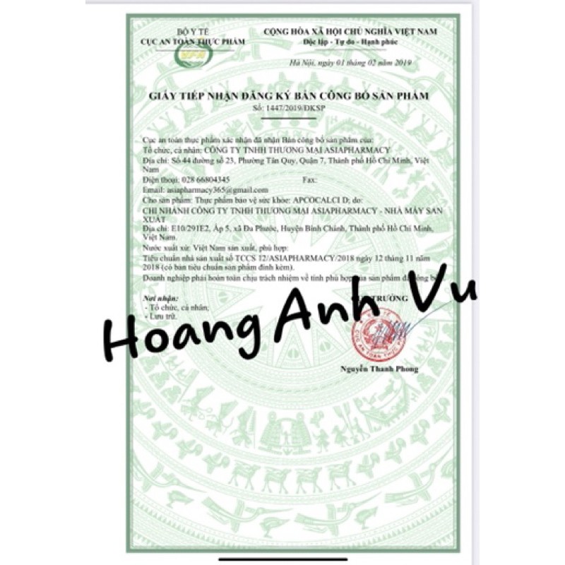 CALCI D APCO - CALCI GLUCONATE & VITAMIN D3 - CUNG CẤP CALCI & VITAMIN D3 GIÚP XƯƠNG CHẮC KHỎE
