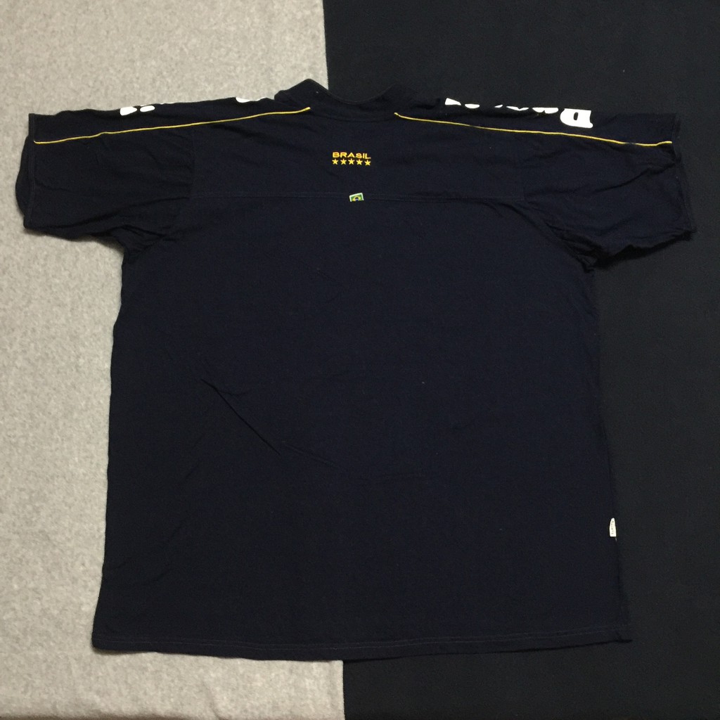 [VINTAGE] Áo đầm thun Mỹ đội bóng Brasil thêu cực xịn oversize | BigBuy360 - bigbuy360.vn