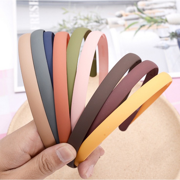 Cài Tóc Nhựa 1,2cm Màu Trơn bảng lớn Xinh Xắn Cho Nữ