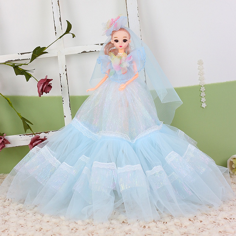 Búp bê barbie có khớp 30cm đồ chơi cho bé gái quà sinh nhật phát triển trí tuệ E876