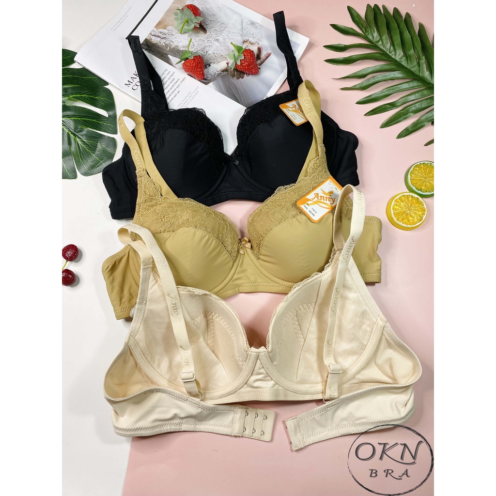 Áo lót áo ngực Bigsize Thái Lan mút mỏng không đệm có gọng Anny 1915