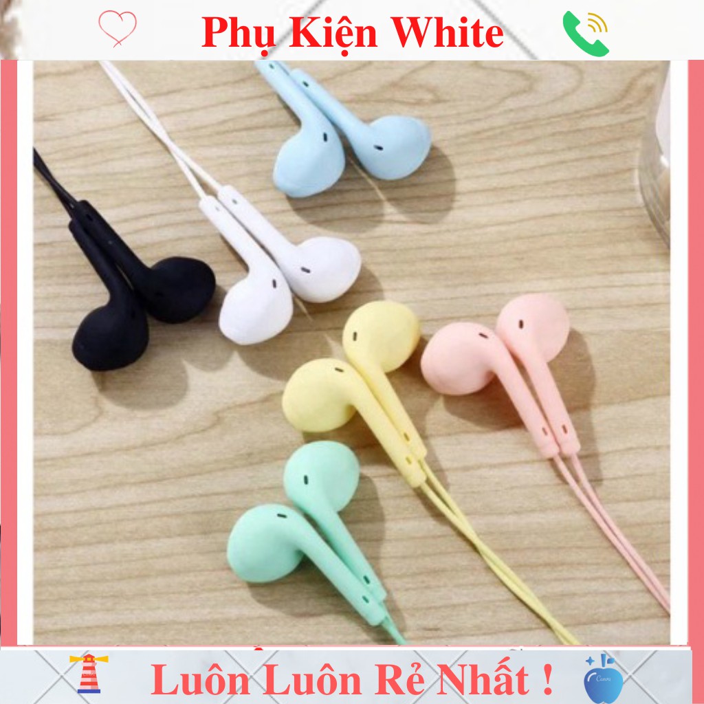 ☘️ Tai Nghe Nhạc in-ear Macaron U19 Chân 3.5mm cho Android và iOS ⚡️Có mic - FULL MÀU HÀN QUỐC⚡️