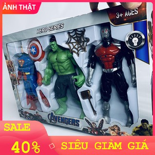 Bộ Đồ Chơi Mô Hình 3 Nhân Vật Siêu Anh Hùng E0539 - Ảnh Tự Chụp