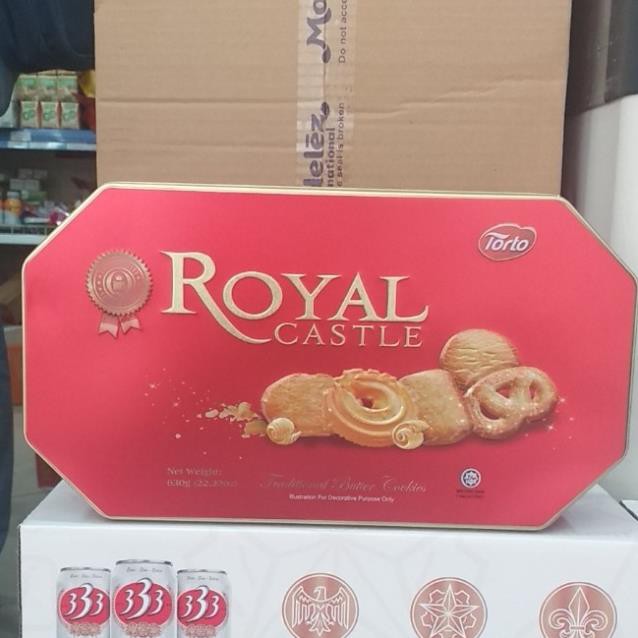 Bánh Quy Bơ Royal Castle Của Malaysia Hộp Thiếc 630g (có túi giấy )
