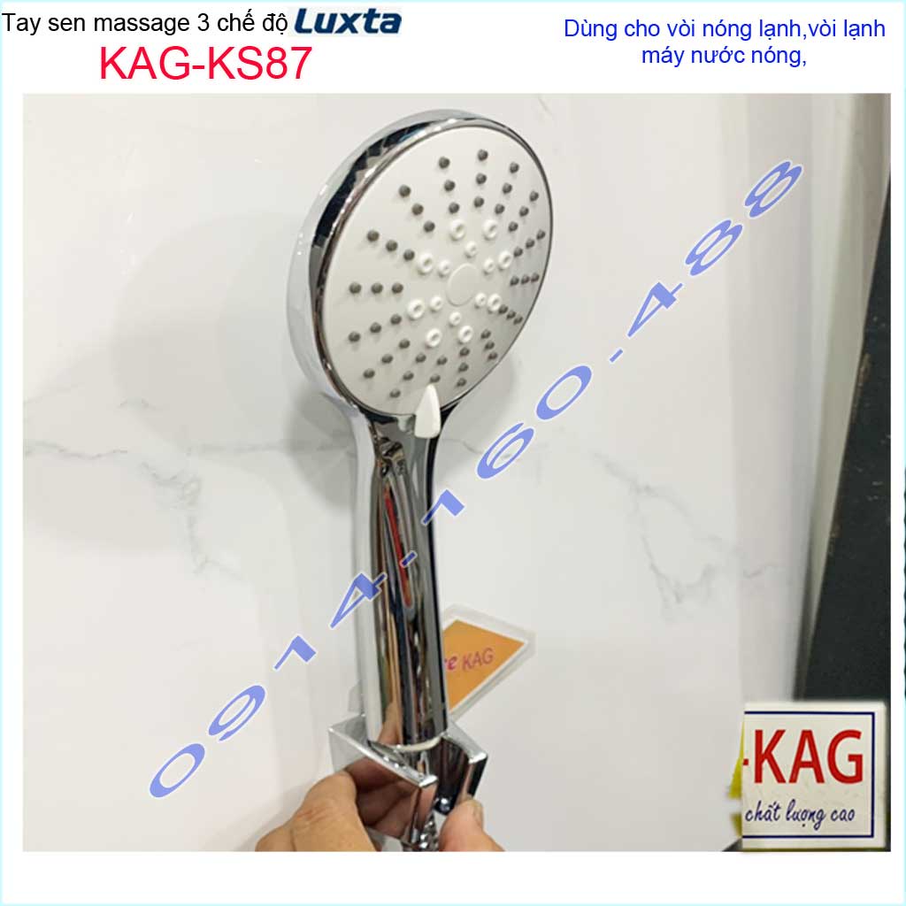 Vòi sen tắm Luxta KAG-KS87 trọn bộ có dây, Best Sales shower head vòi hoa sen tia nước mạnh sử dụng tốt