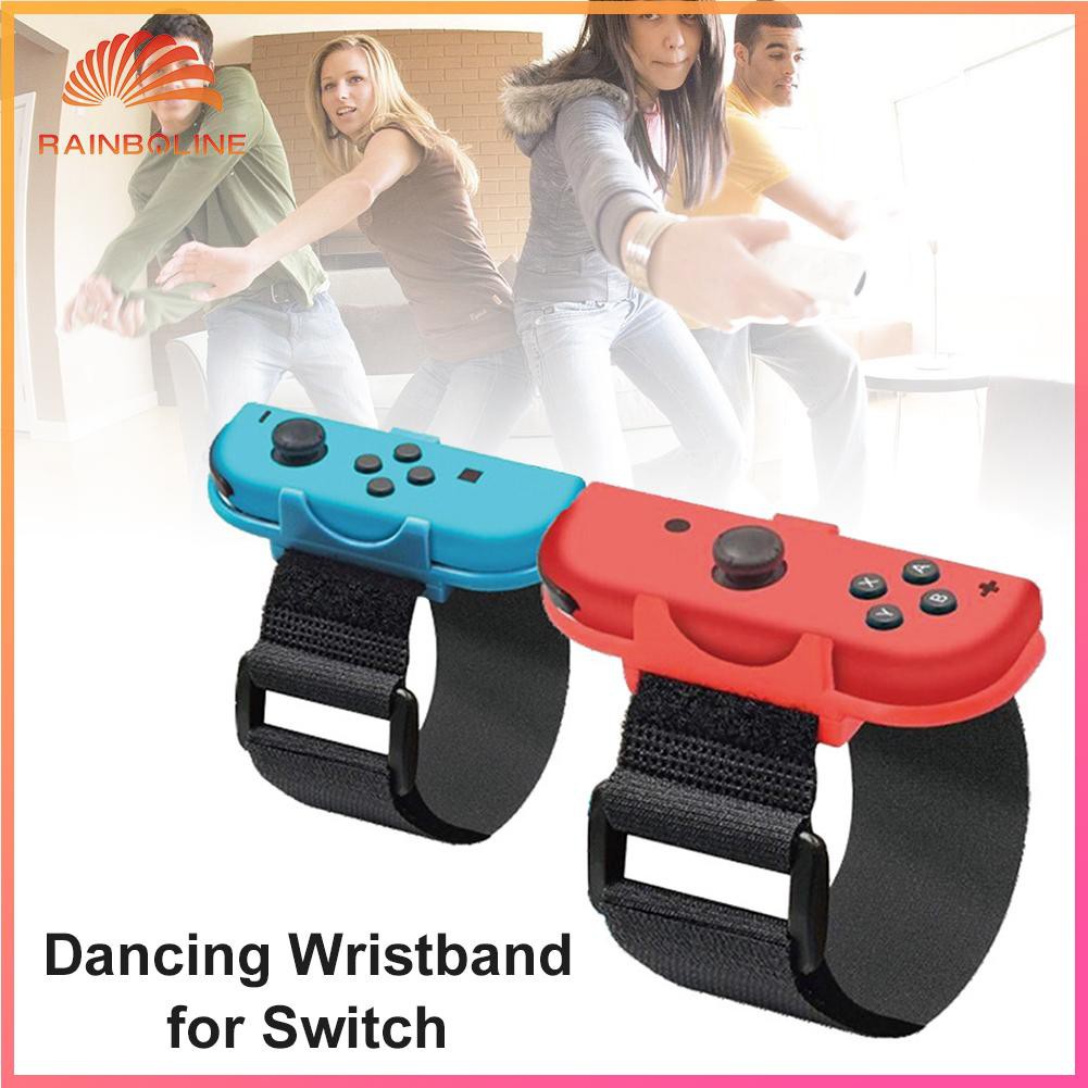 [❥RAIN]Wrist Bands for Joy Con Controller Elastic Strap for Just Dance Game 1 Pair