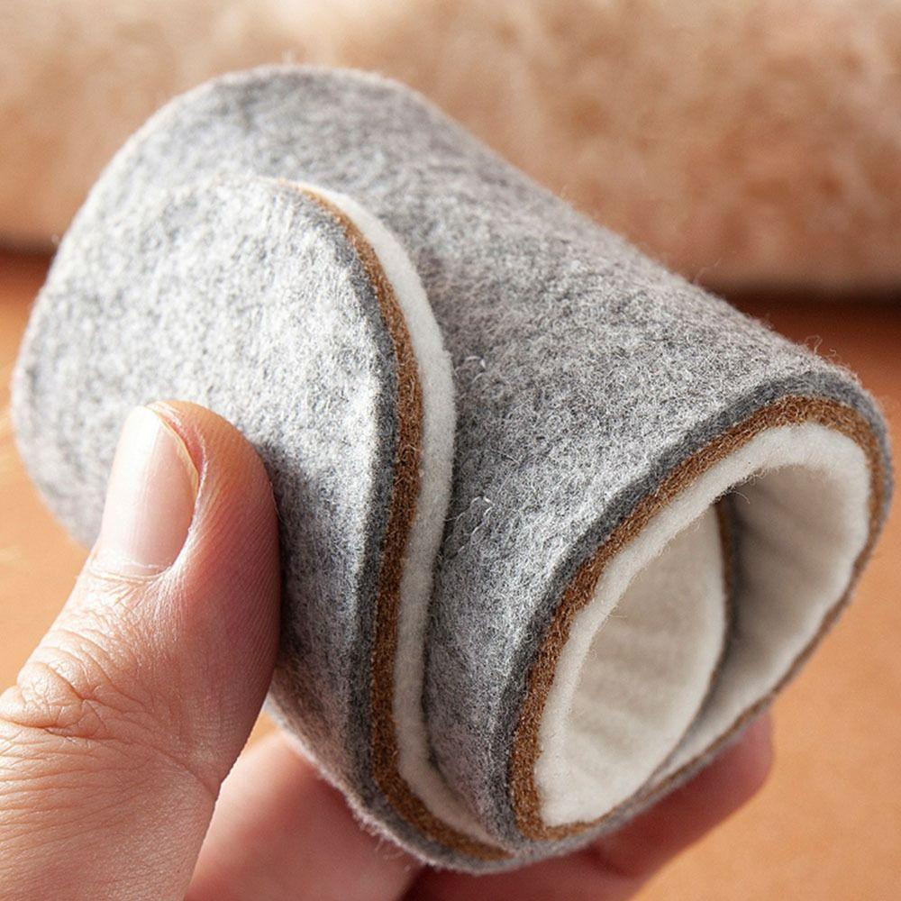 Set 2 Cặp Đế Lót Giày Vải Len Dày Mềm Mại Giữ Ấm Cho Nam Nữ