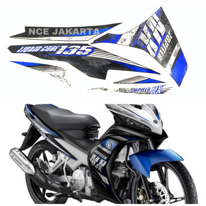 Miếng Dán Trang Trí Xe Yamaha Jupiter Mx 135 Years 2013 Đen