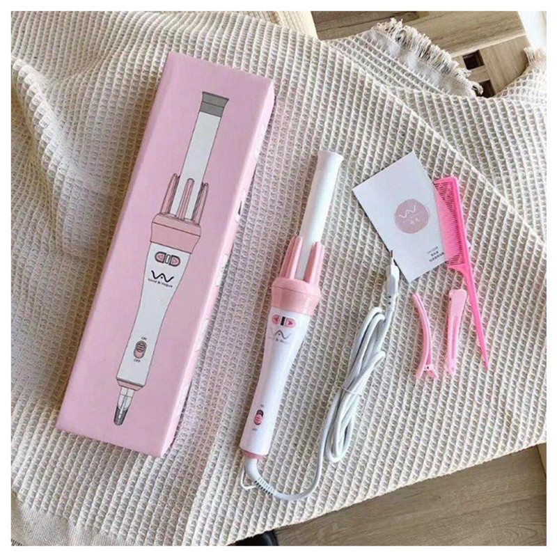 Máy Uốn Tóc Làm Xoăn Xoay Tự Động 360 Độ Hàng Chính Hãng bảo hành 12 tháng