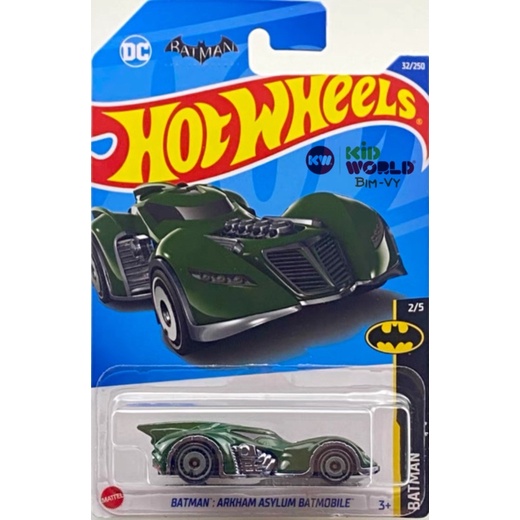 Xe mô hình Hot Wheels basic Batman Arkham Asylum Batmobile HCV63, 40K.