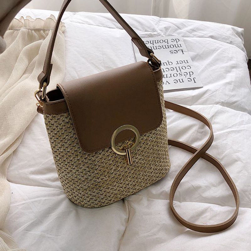 Túi cói Vai Đan Rơm Thời Trang Sành Điệu Cho Nữ