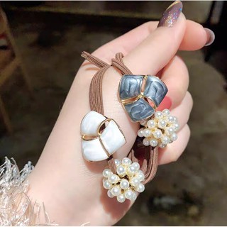 Dây buộc tóc (ĐÍNH HẠT TRÒN), chun buộc tóc, phụ kiện tóc nữ