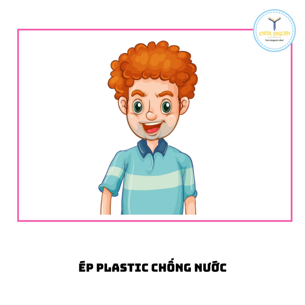 Flashcard chủ đề gia đình thẻ học Tiếng Anh ép plastic