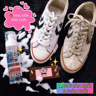 Xịt Tạo Bọt Vệ Sinh Giày Bubble Clean 200ml (TẶNG KÈM BÀN CHẢI ĐÁNH GIÀY)