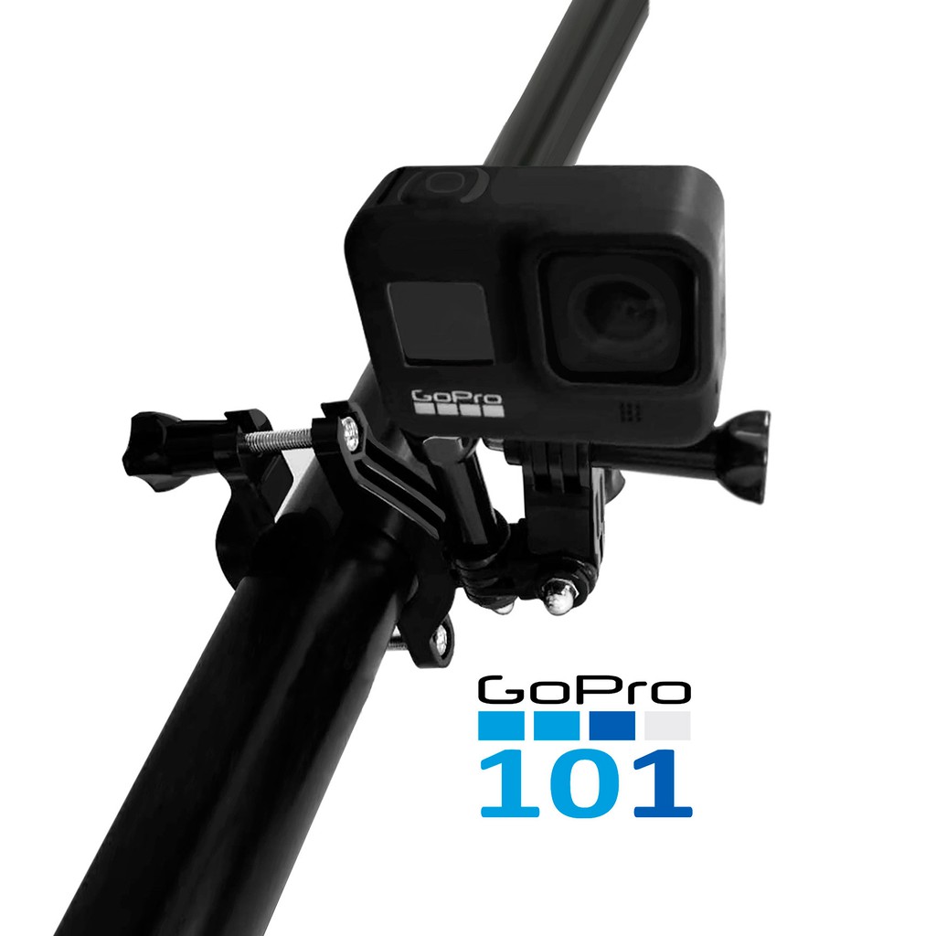 Mount gắn ghi đông xe đạp - phụ kiện xe máy cho camera GoPro, SJCAM, EKEN, AMkov, Andoer... - Gopro101 - inoxnamkim