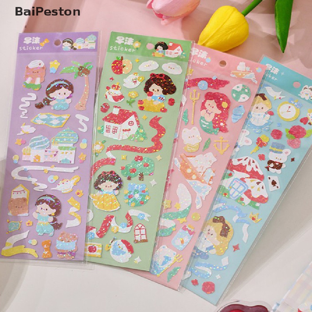 1 Tấm Hình Dán Trang Trí Nhật Ký Album Ảnh Lấp Lánh ♨Nóng Bỏng