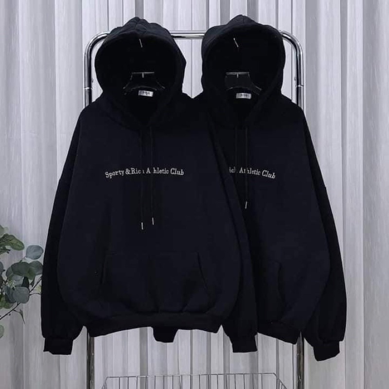 Áo Khoác Nỉ Ngoại Dáng Thụng Nam Nữ Mặc Đẹp - in Logo trước Ngực ( ảnh thật - nặng 500g )