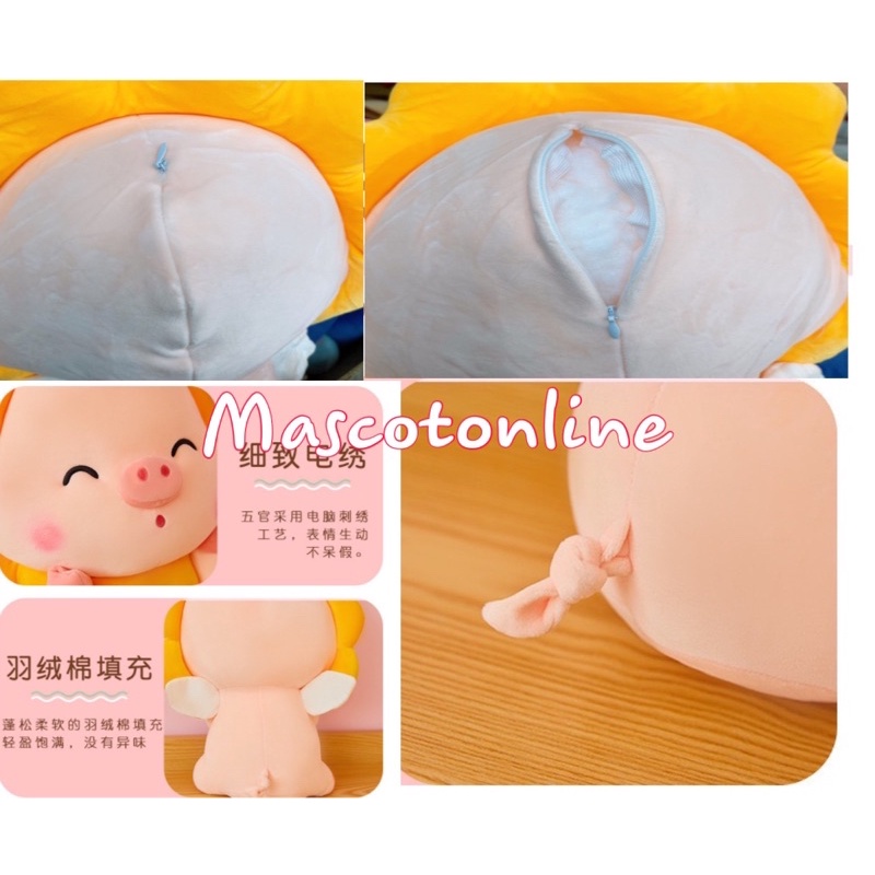 ⚡️GIÁ XƯỞNG⚡️HEO BÔNG MẶT HOA⚡️GẤU BÔNG LỢN MẶT HOA CHẤT LIỆU MINISO CAO CÂP⚡️