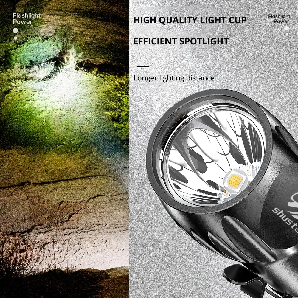 Đèn Pin LED Mini Siêu Sáng / ABS 3 Chế Độ Công Tắc Chống Thấm Nước Có Thể Sạc Lại Tiện Dụng Cho Hoạt Động Ngoài Trời