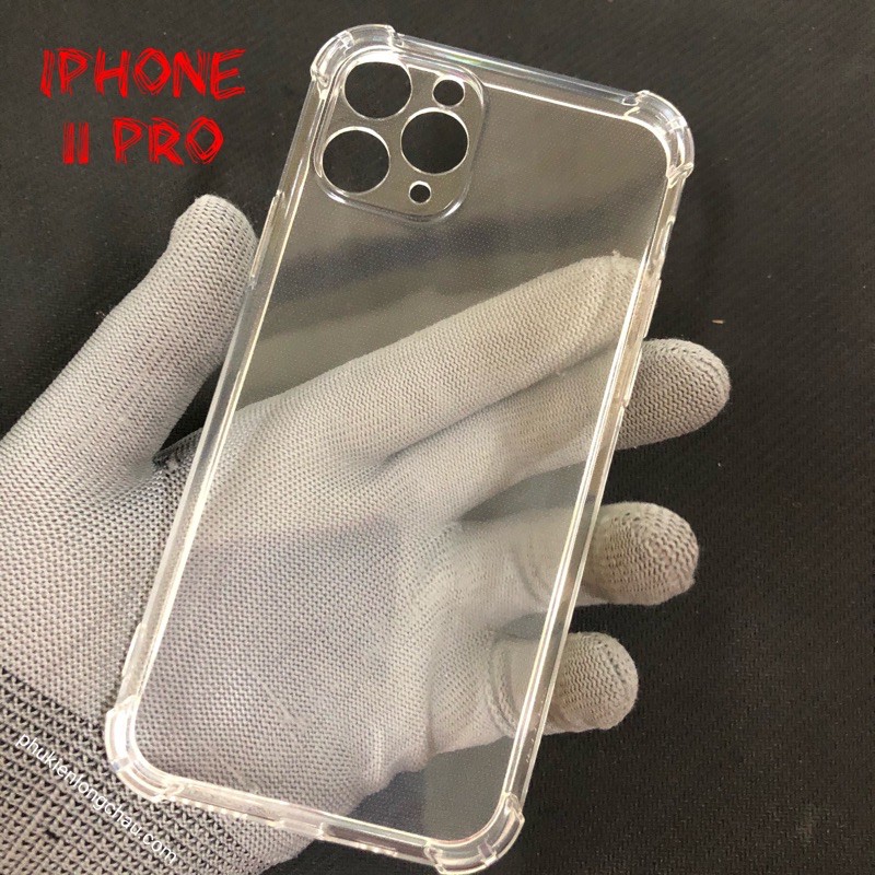 Ốp Lưng iPhone 11 Pro Dẻo Trong Suốt Chống Sốc Có Gù Bảo Vệ 4 Gốc