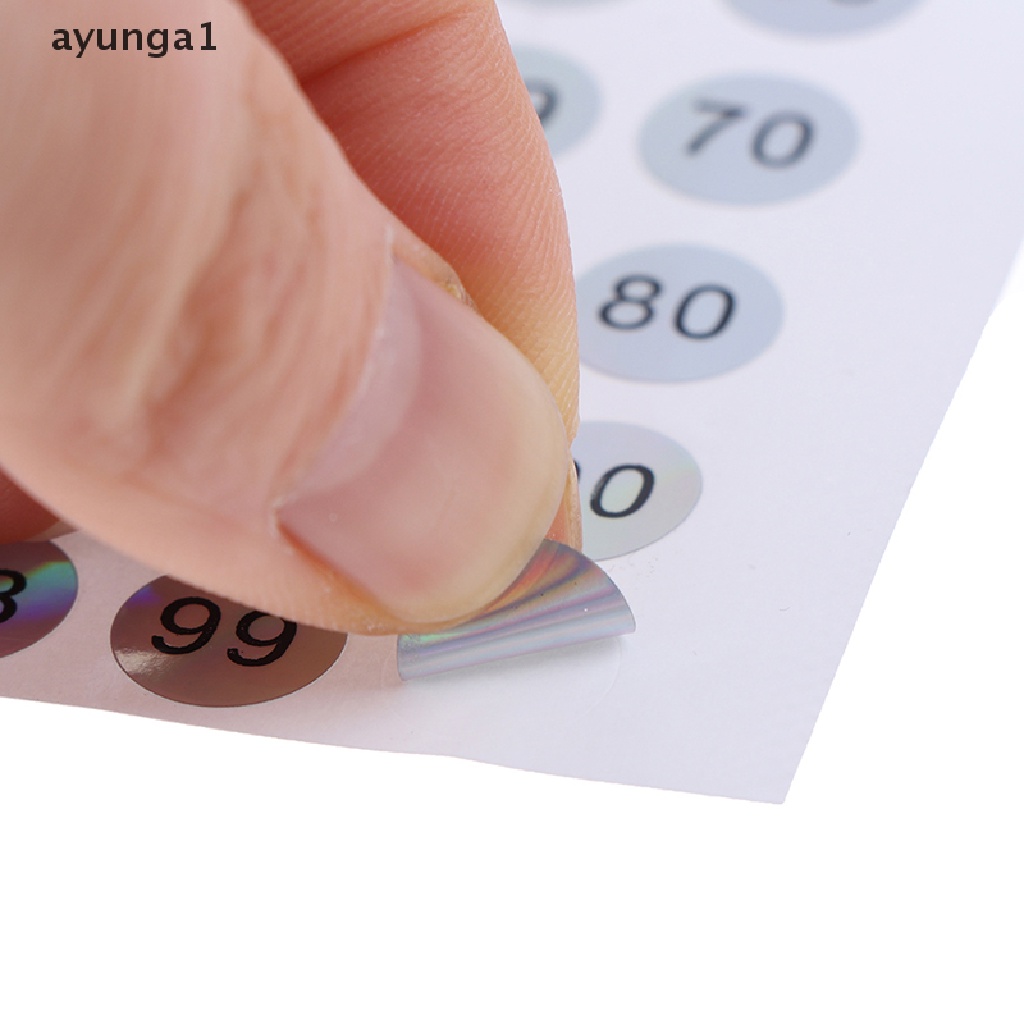 [ayunga1] Waterproof Number 1-200 Laser Labels Stickers Nail Polish Lipstick Number Tags [new]