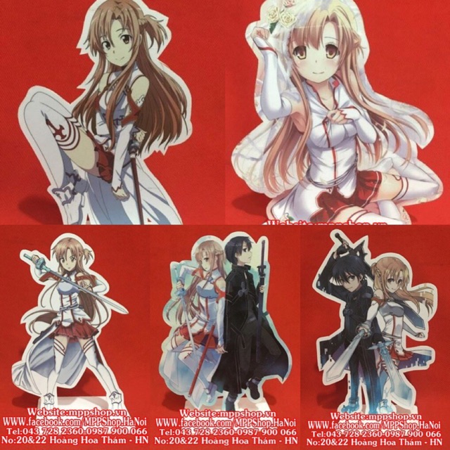 Standee sword art online để bàn