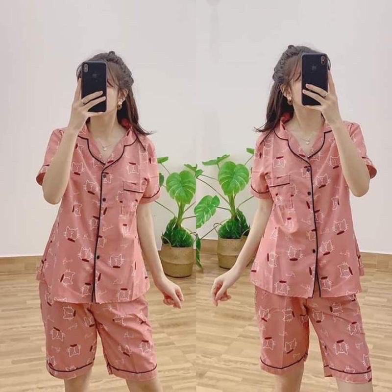 Bộ ngủ pijama lửng full viền (kèm ảnh & video)