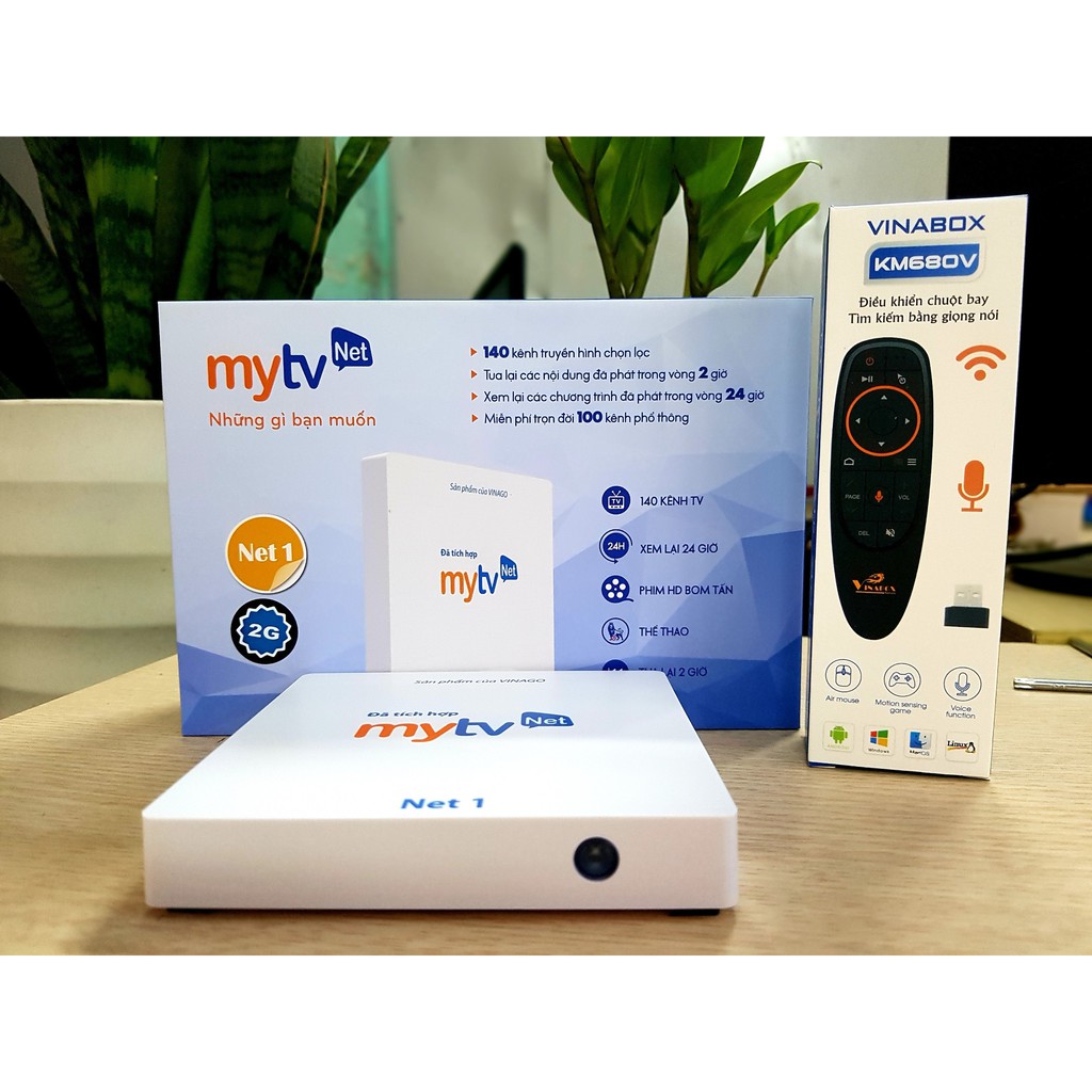 Android Box MyTV NET1 RAM 2G/ROM 16G - VNPT cao cấp cho gia đình Việt - Tặng chuột Wireless 200K - Hàng Chính Hãng