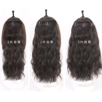 Set Tóc Giả Xoăn Sóng 3 Mảnh, Làm Dày Tóc Như Tóc Thật QiQiShop