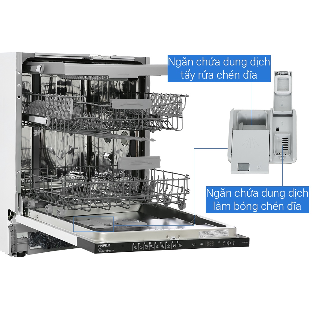 Máy rửa chén âm tủ Hafele HDW-FI60D / HAFELE 533.23.320
