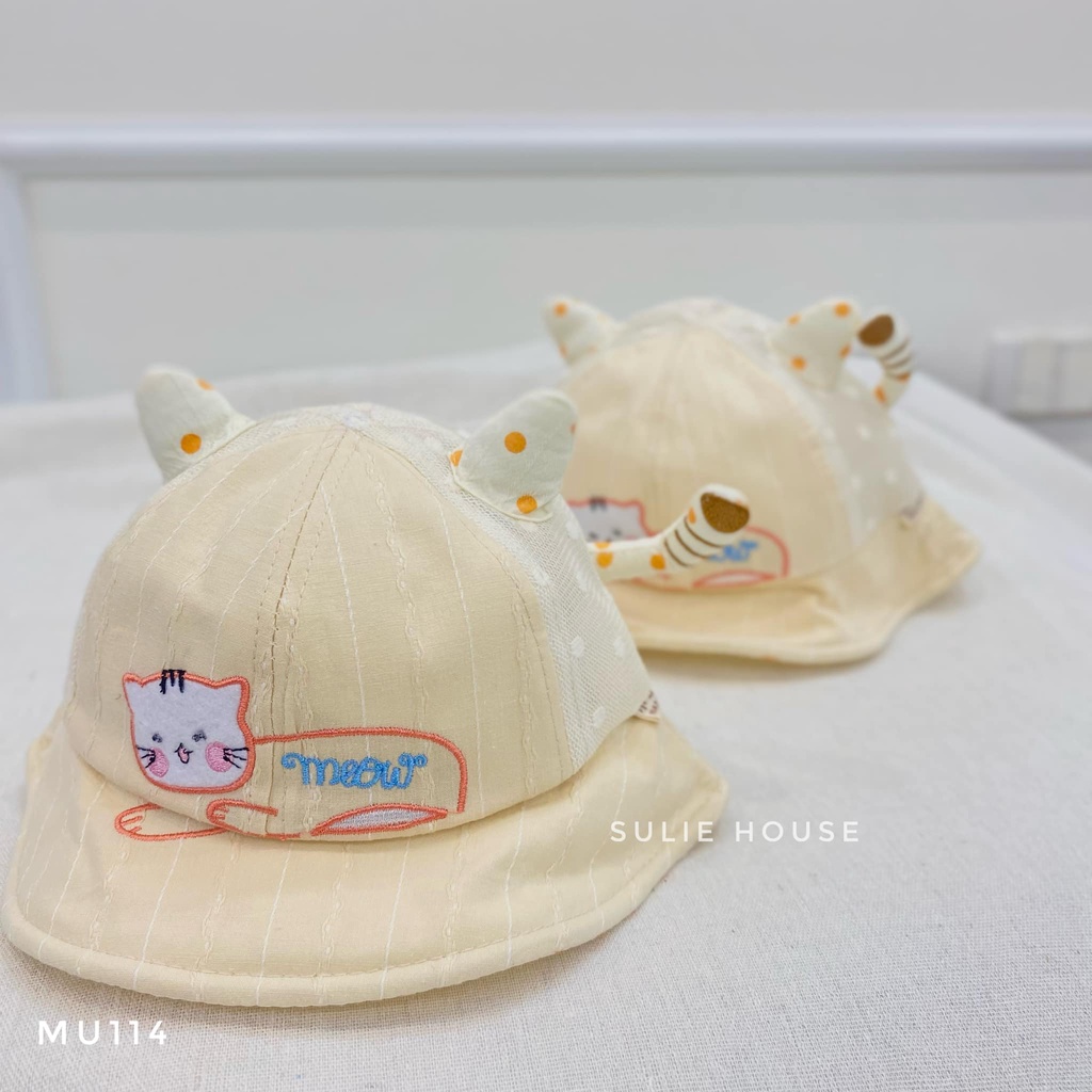 Mũ rộng vành có dây mèo - MU114