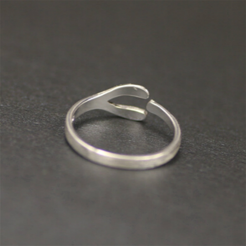 Nhẫn Bạc Korean Luckly Silver Opening Ring Fashion Adjustable Women Party Rings Jewelry Accessories Gifts