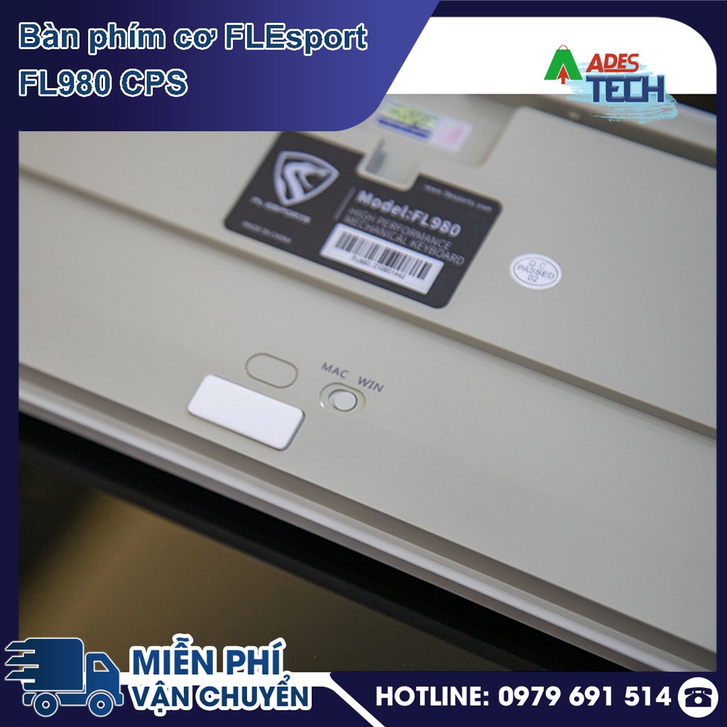 Bàn phím cơ FLEsport FL980 CPS USB/2.4/Bluetooth Bảo hành 24 tháng