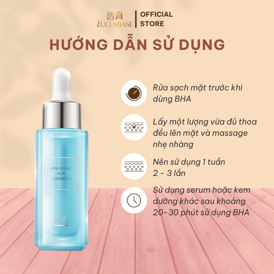 Tinh chất serum ha LUCENBASE cấp nước, mềm da 30ml