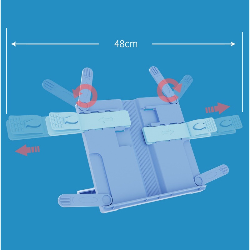 Kệ để sách vở, điện thoại, máy tính bảng chống gù chống cận thị, gấp gọn mang theo tiện lợi - [Tặng kèm đệm bút chống mỏ