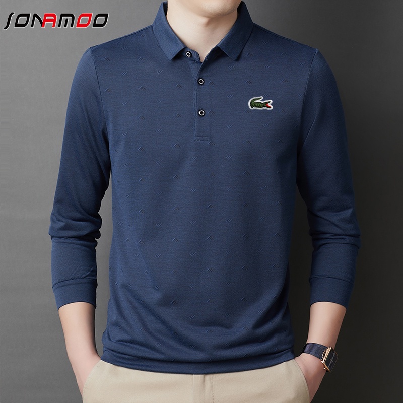 MỚI Áo polo tay dài thời trang dành cho nam