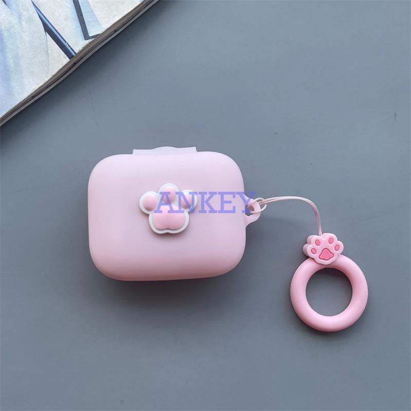 SONY Linkbuds WF-L900 S LS900N Vỏ Bảo Vệ Hộp Sạc Tai Nghe Bằng Silicon Mềm Chống Sốc Hình Quả Bơ Dễ Thương Kèm Móc